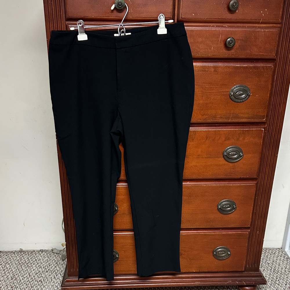 Coldwater Creek Women's Black Dress Pants - Tailored Straight Leg